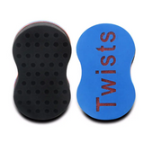 Wave-Shaped Double-Sided Sponge Hair Twist Brush