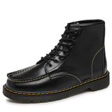 Men's High-Top Cowhide Martin Trendy Tooling Boots